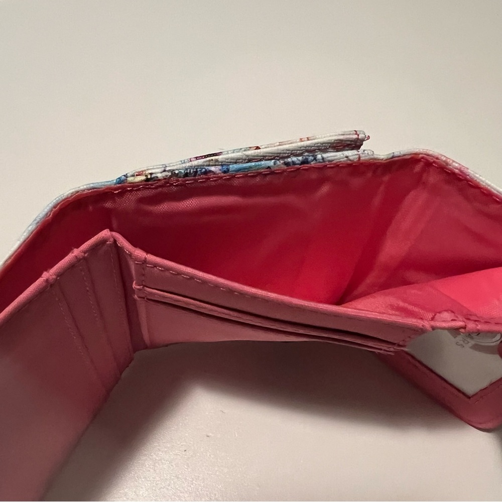 Mundi Pink and Blue Floral Tri-Fold Wallet - Picture 7 of 8